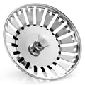 84mm Kitchen Sink Bowl Strainer and Plug, Stainless Steel Sink Plug for Kitchen Bowl Use, Kitchen Bathroom Food Hair Catcher Filter Stopper