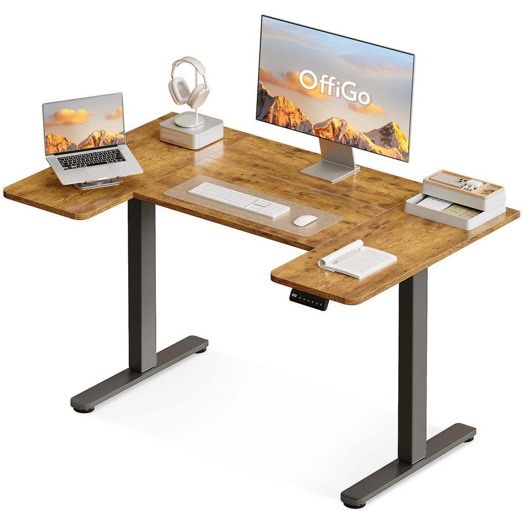 OffiGo Height Adjustable Desk, U Shaped Standing Desk with 3 Memory Presets - image 1