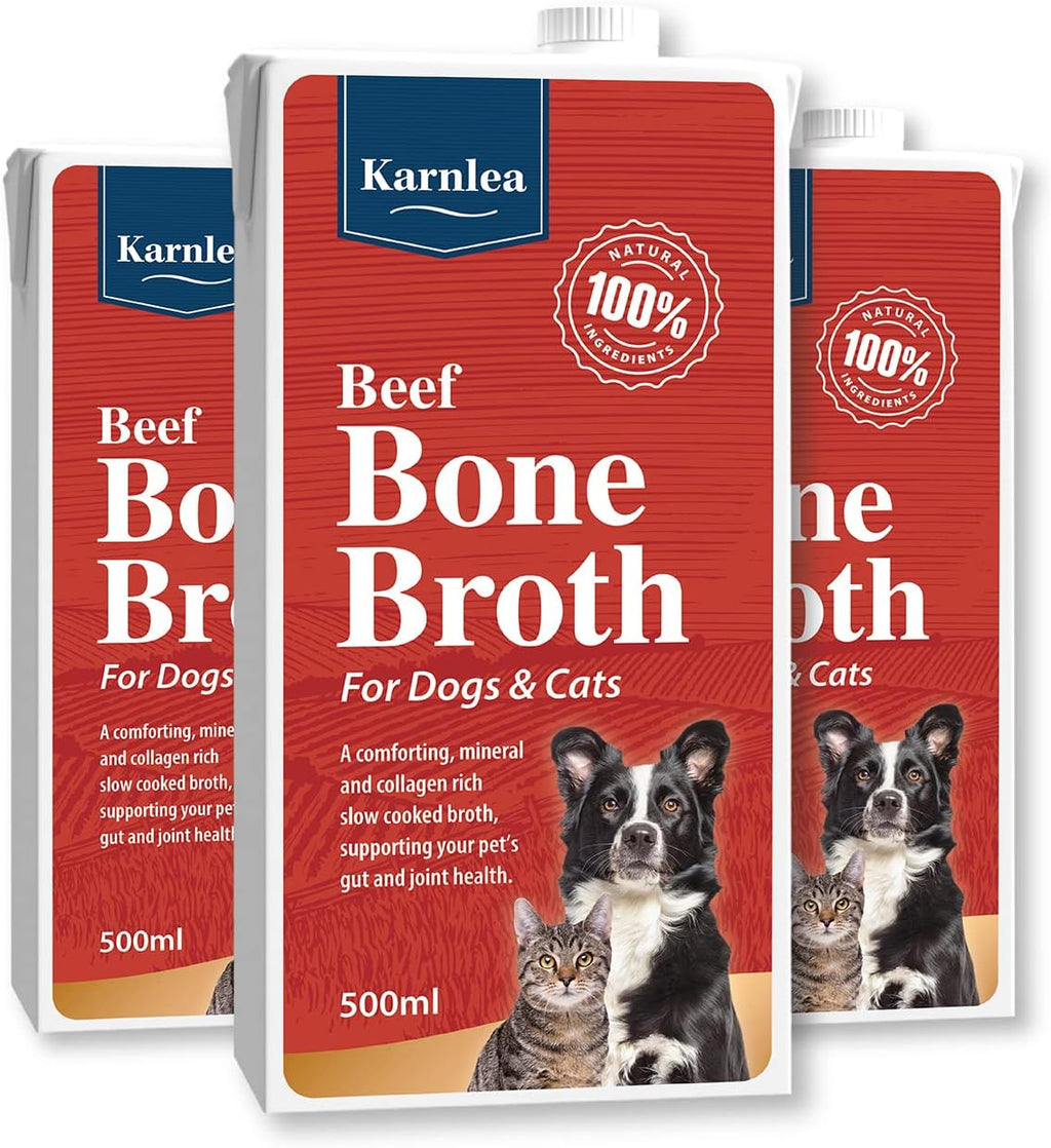Jolof Store Beef Bone Broth for Dogs & Cats – Natural Liquid (3x 500ml)