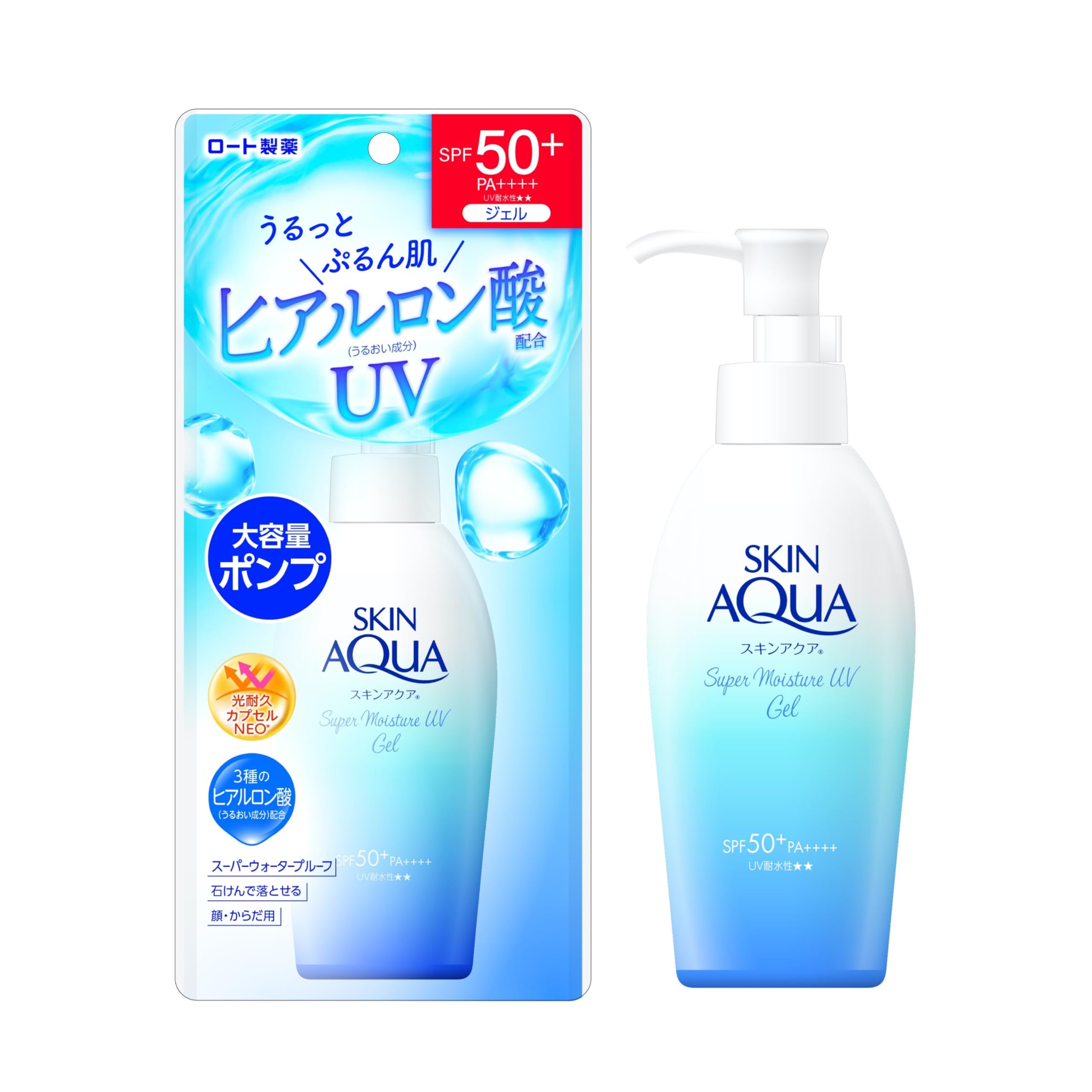 Skin Aqua Super Moisture UV Gel SPF50+ PA++++ - Lightweight Sunscreen 140g