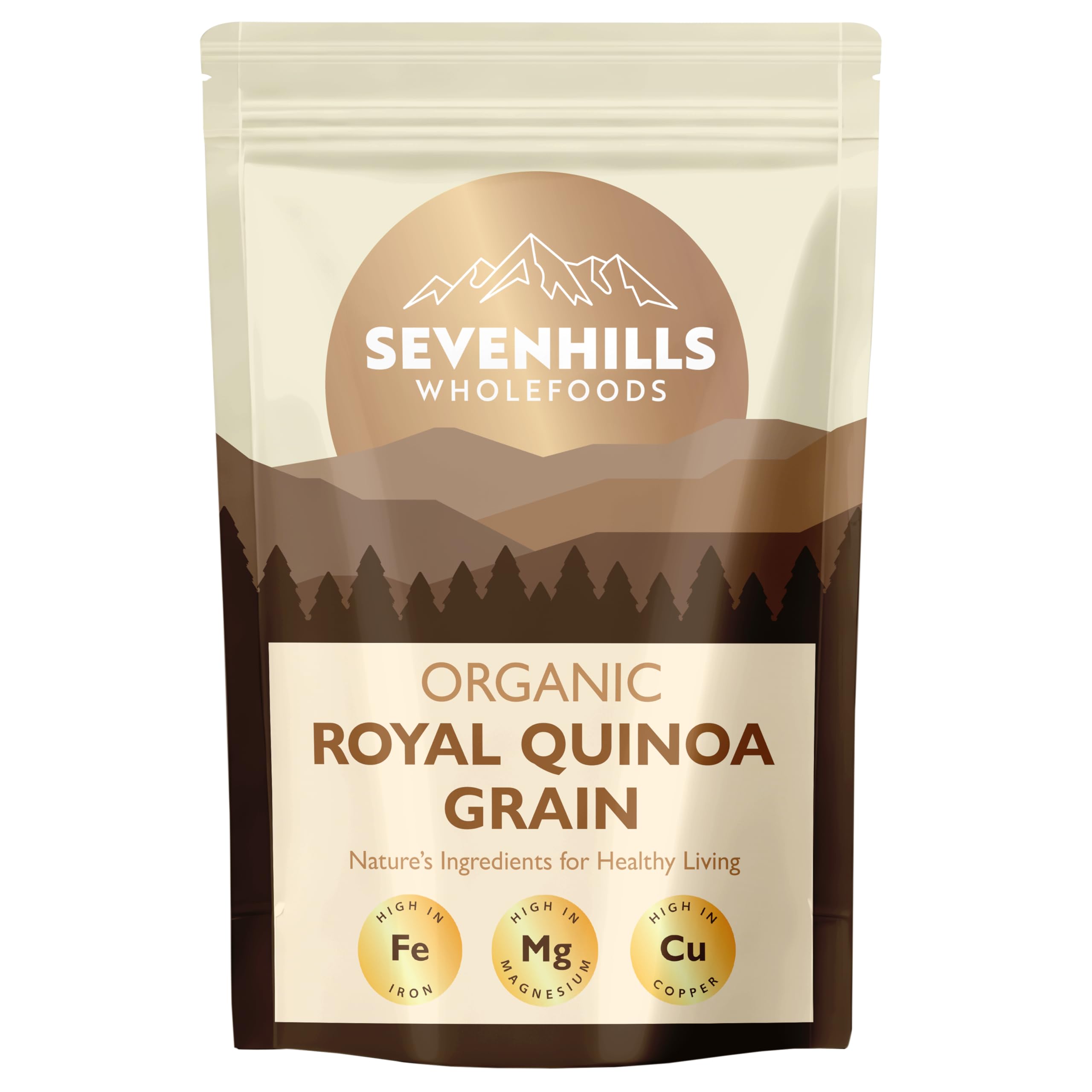 Sevenhills Wholefoods Organic Raw Royal Quinoa Grain - Bulk 3kg
