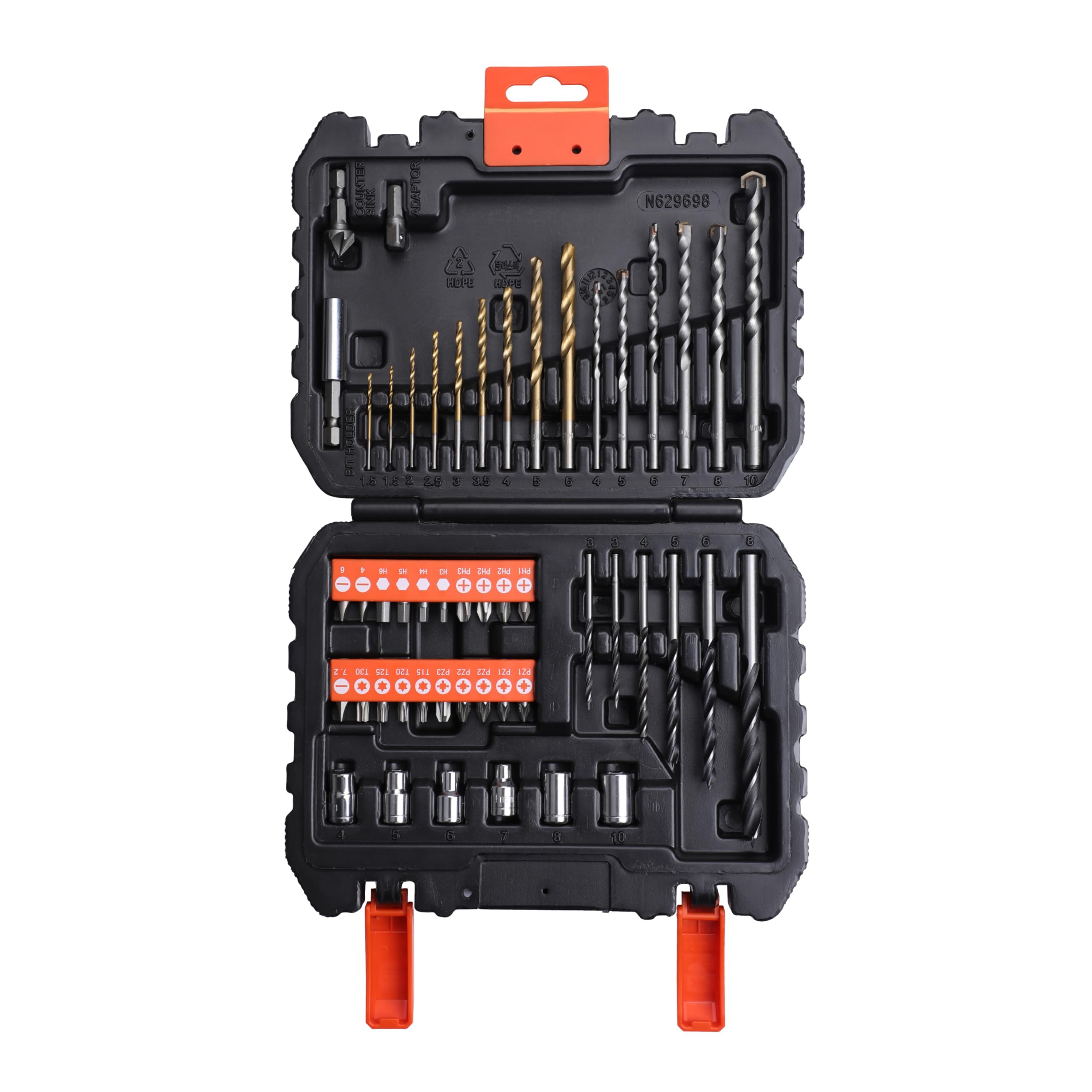 BLACK+DECKER 50 Pc. Mixed Drill and Screwdriver Bit Set – A7188-XJ