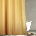 Jolof Store Yellow Gold Waffle Weave Shower Curtain | 78 Inch Heavy Duty