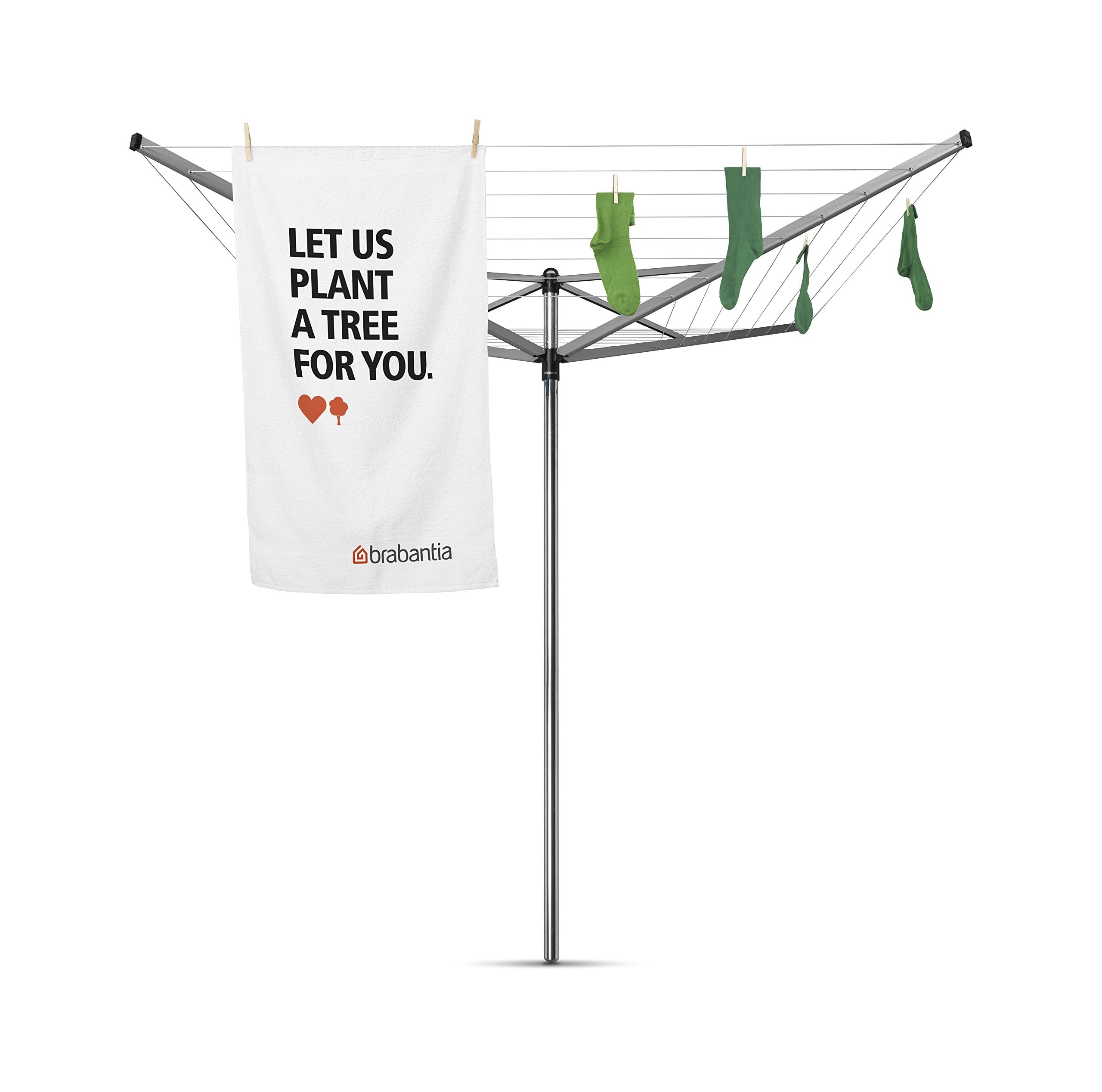 Brabantia Topspinner Rotary Washing Line | 60m Dryer with Ground Spike