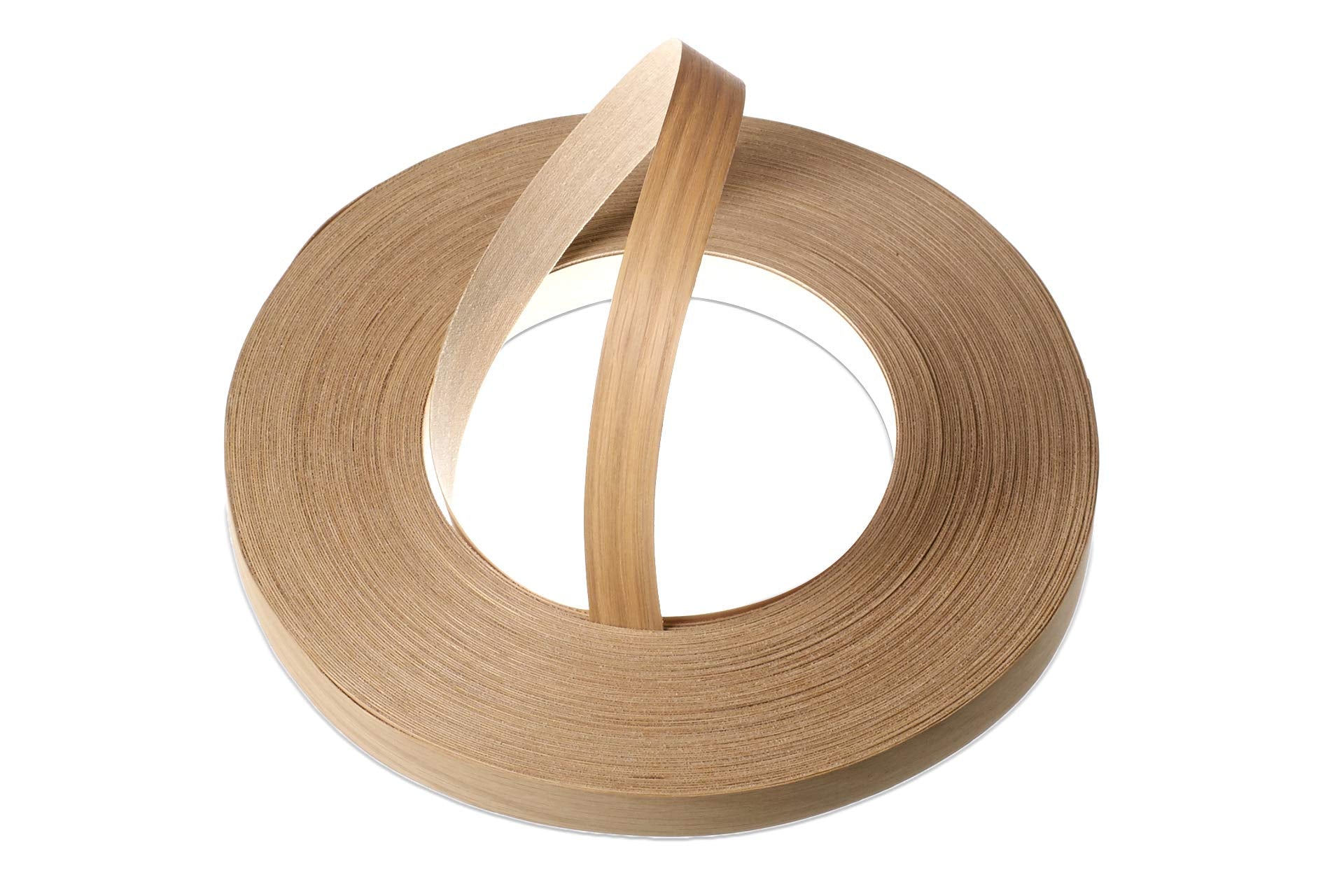 WoodPress Real Oak Veneer Edging Tape – 22mm x 50m Iron-On Trade Roll