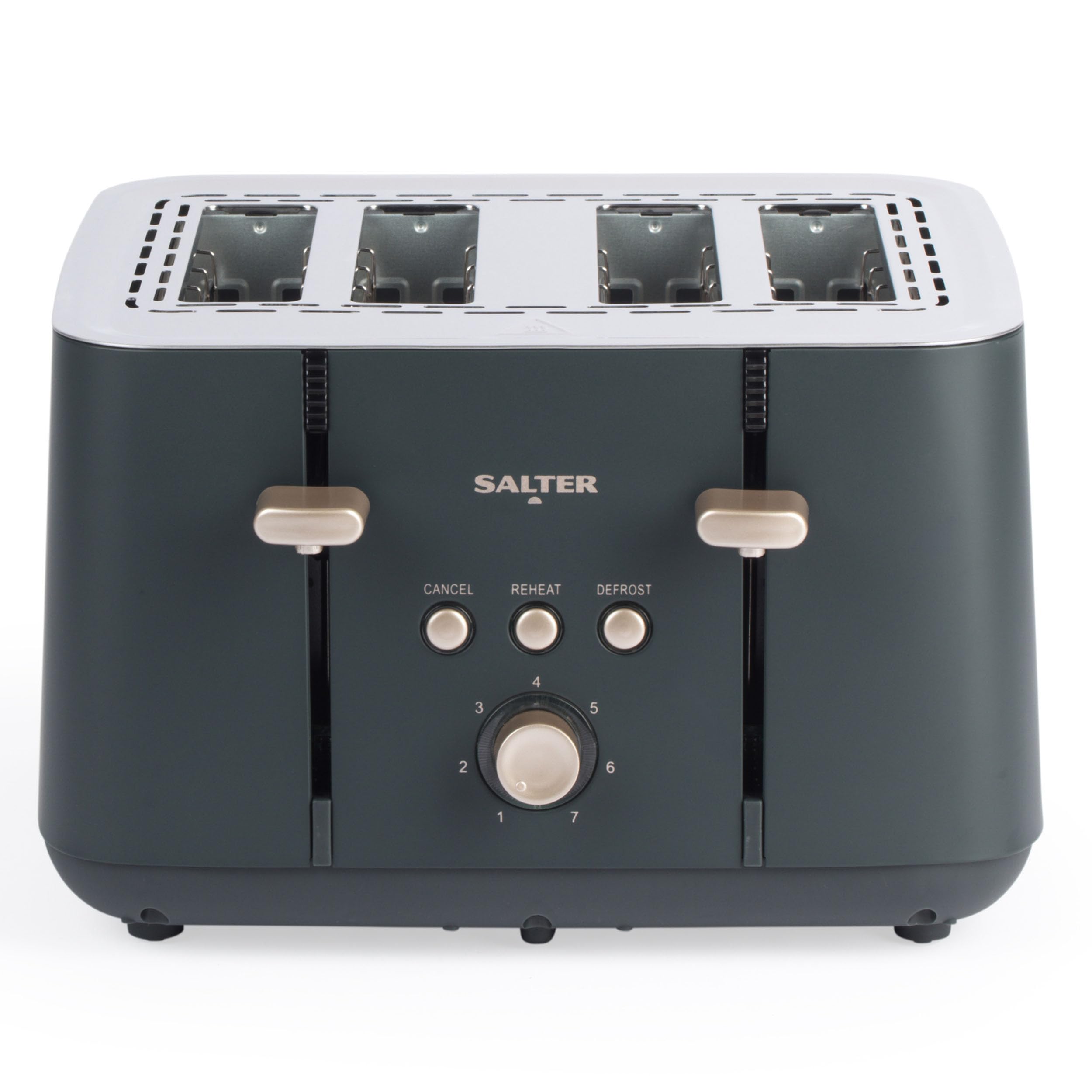 Salter Marino 4-Slice Toaster | 7 Browning Levels | Blue Grey