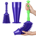 Luigi's Sink and Toilet Plunger Bundle – Heavy-Duty Bellows Unblocker