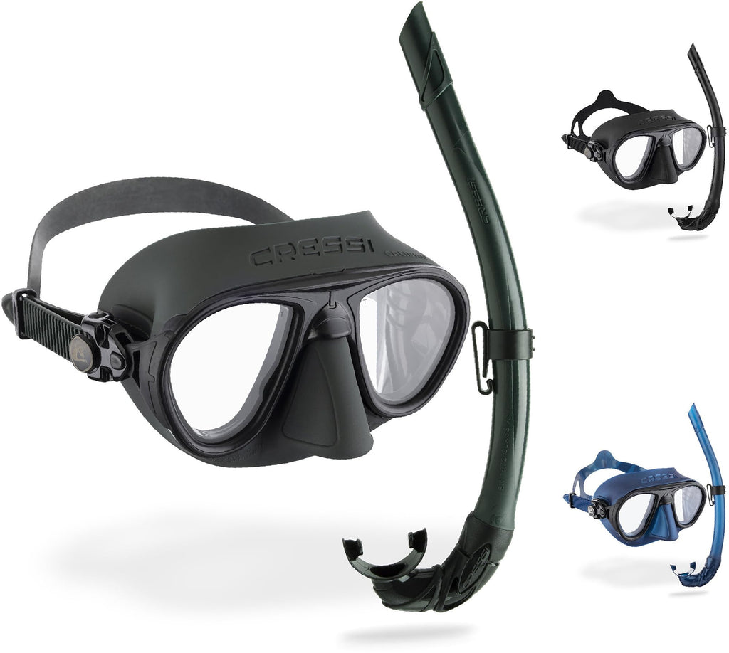 Cressi Calibro & Corsica Freediving Set – Silicone Mask and Snorkel