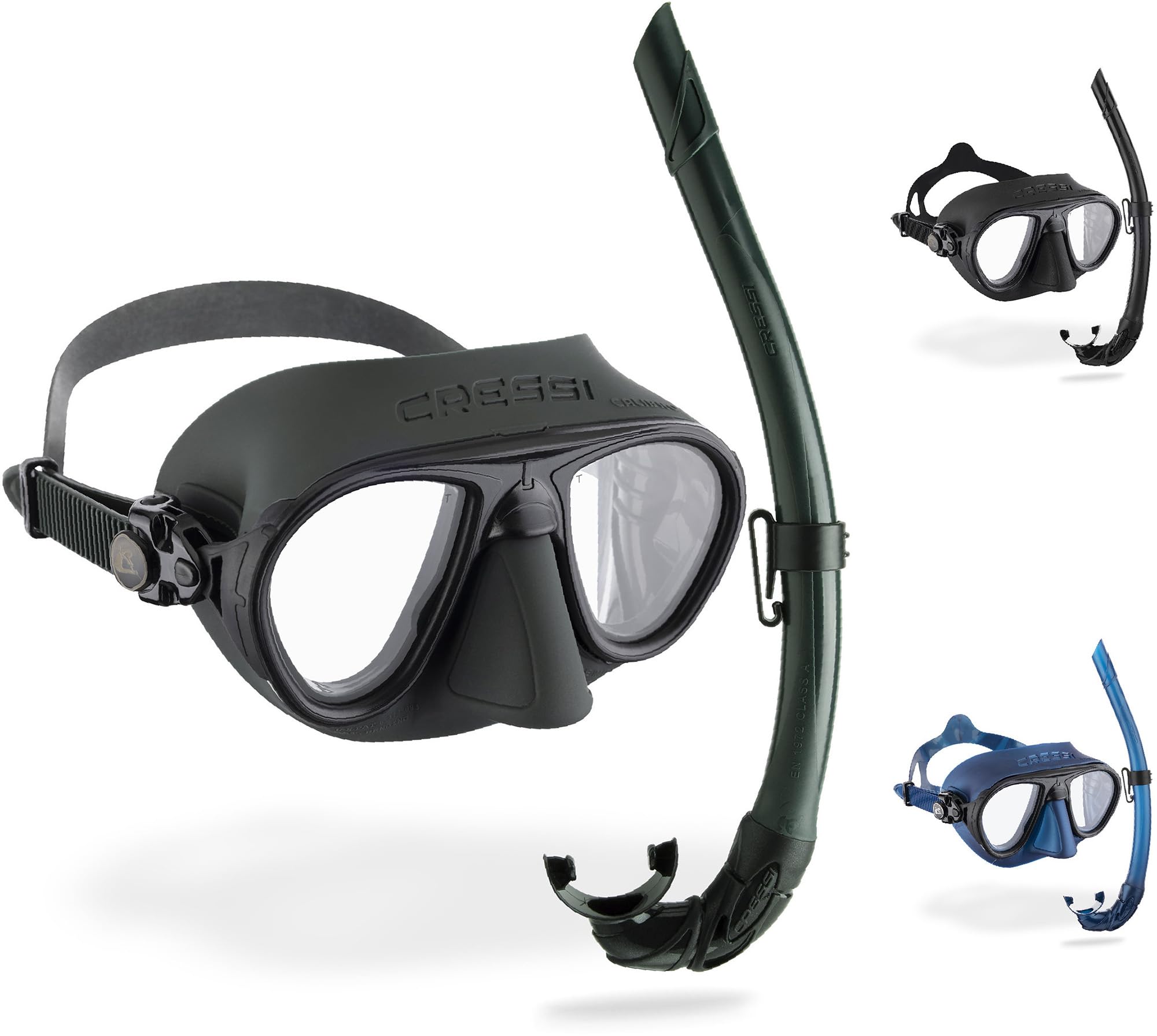 Cressi Calibro & Corsica Freediving Set – Silicone Mask and Snorkel