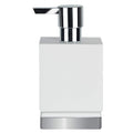 Spirella Roma Soap Dispenser – Durable White & Silver Porcelain Decor
