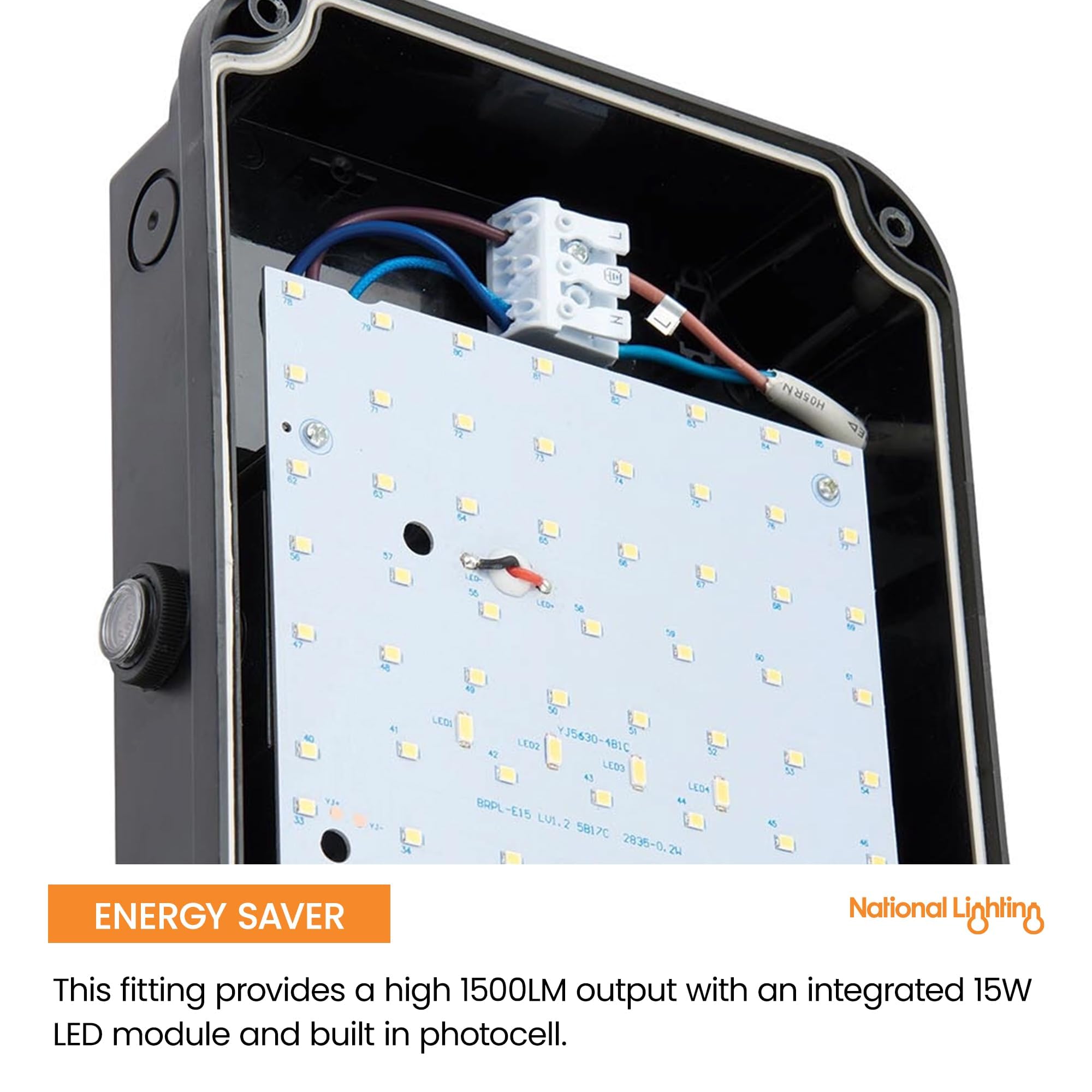 Jolof Lucca Mini LED Bulkhead | IP65 Outdoor Security Light with Sensor