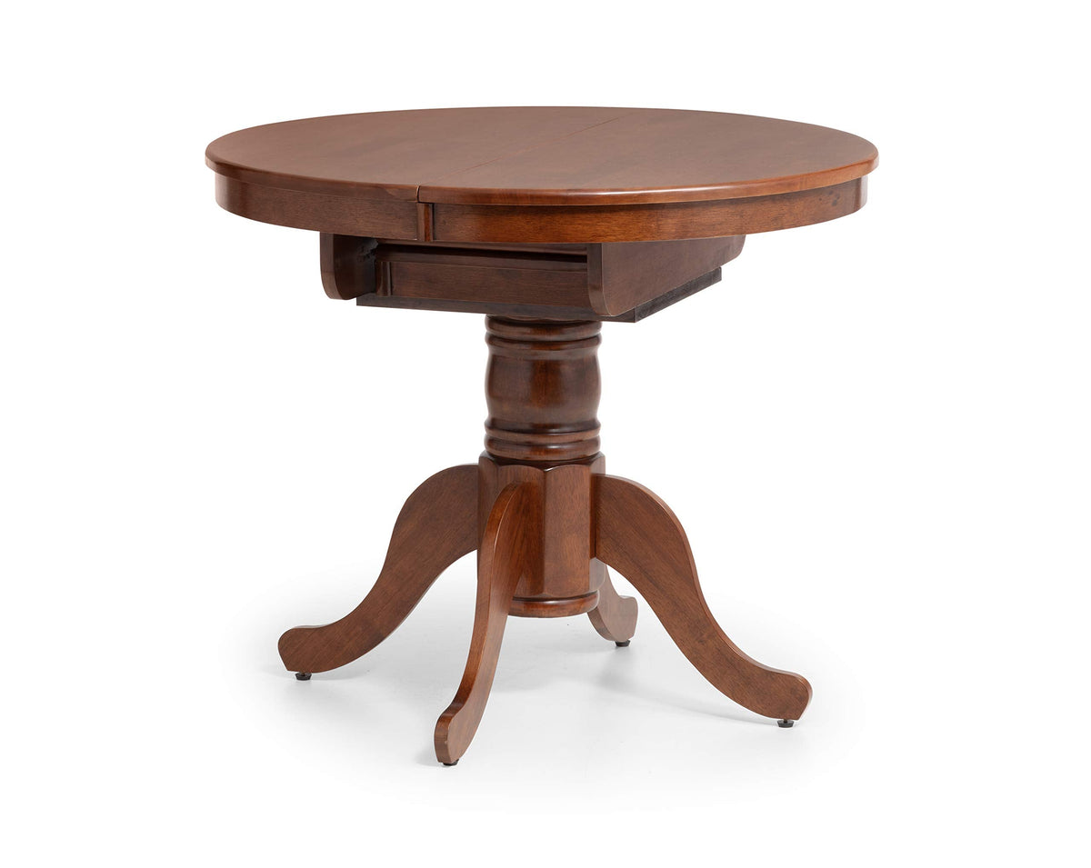 Julian Bowen Canterbury Extending Table, Mahogany - H77xW120xD90cm - image 3