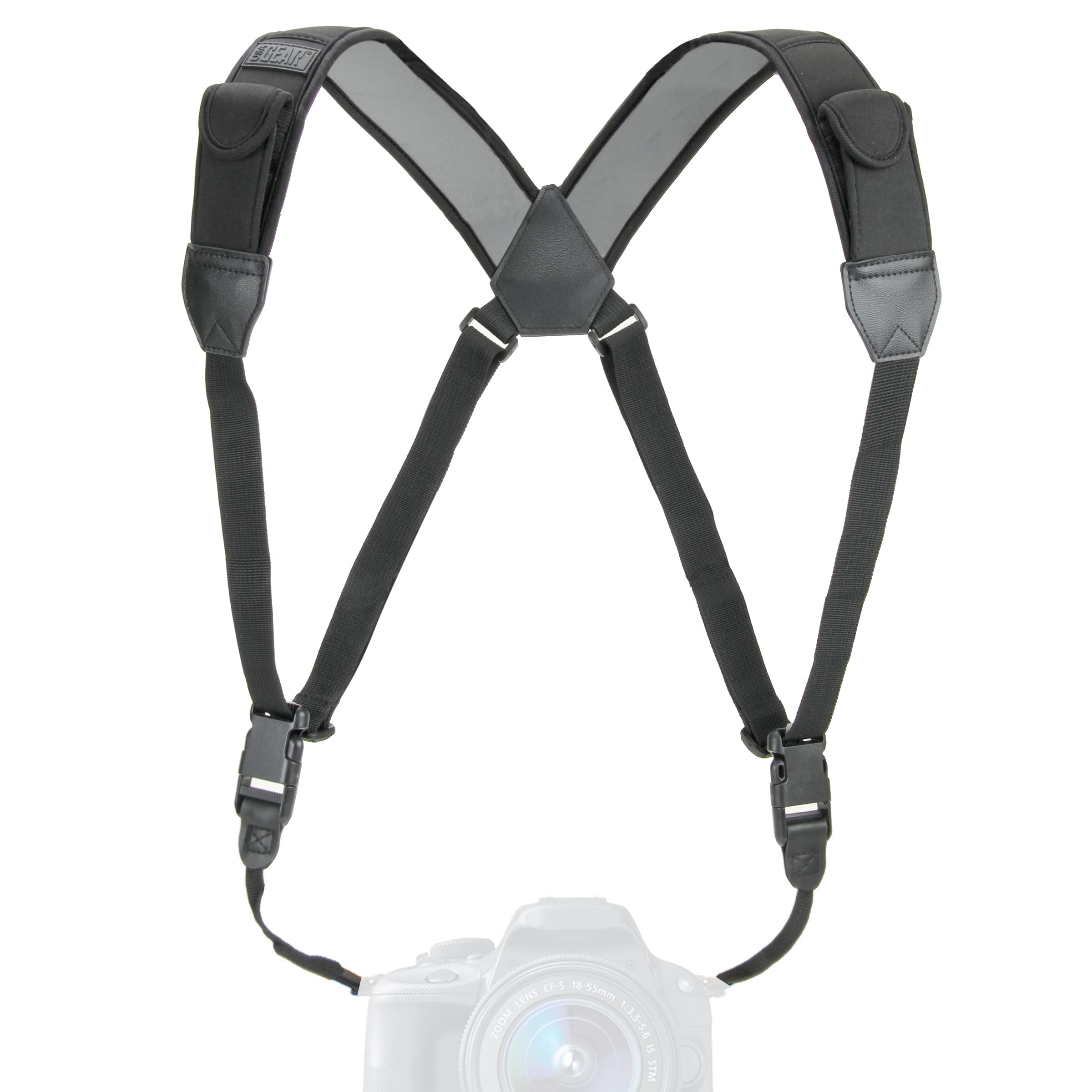 USA Gear DSLR Camera Strap Chest Harness – Neoprene with Quick Release