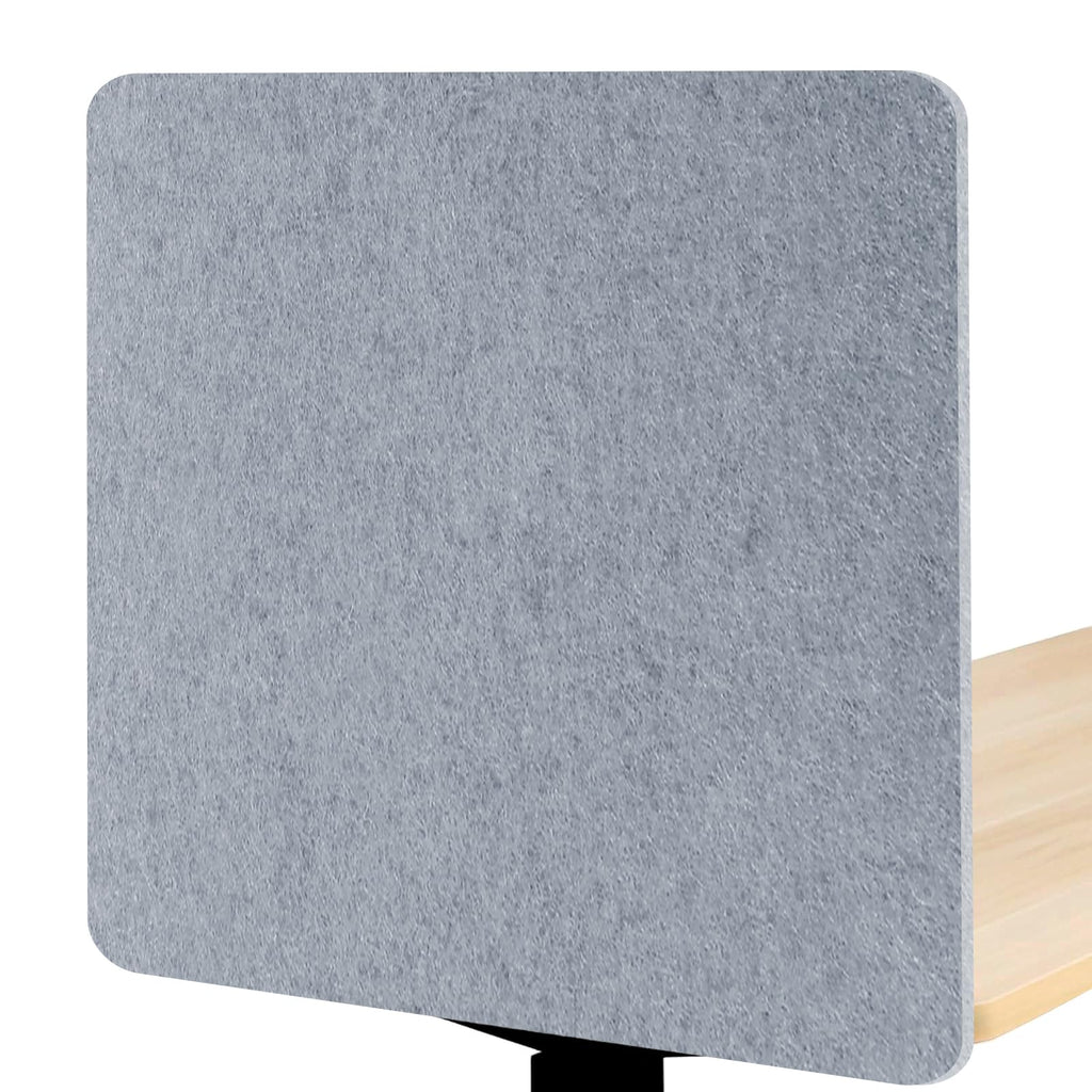 Felt Desk Divider, Clamp-On Privacy Panel, 60 x 60 cm, Light Grey - image 1