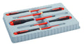 Bahco BE-9882S Insulated Ergo VDE Screwdriver Set, Slotted/Pozidriv, 5pc
