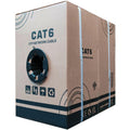 JUSTOP CAT6 Ethernet Cable 305M Roll - 23AWG Outdoor PE Jacket (Black)