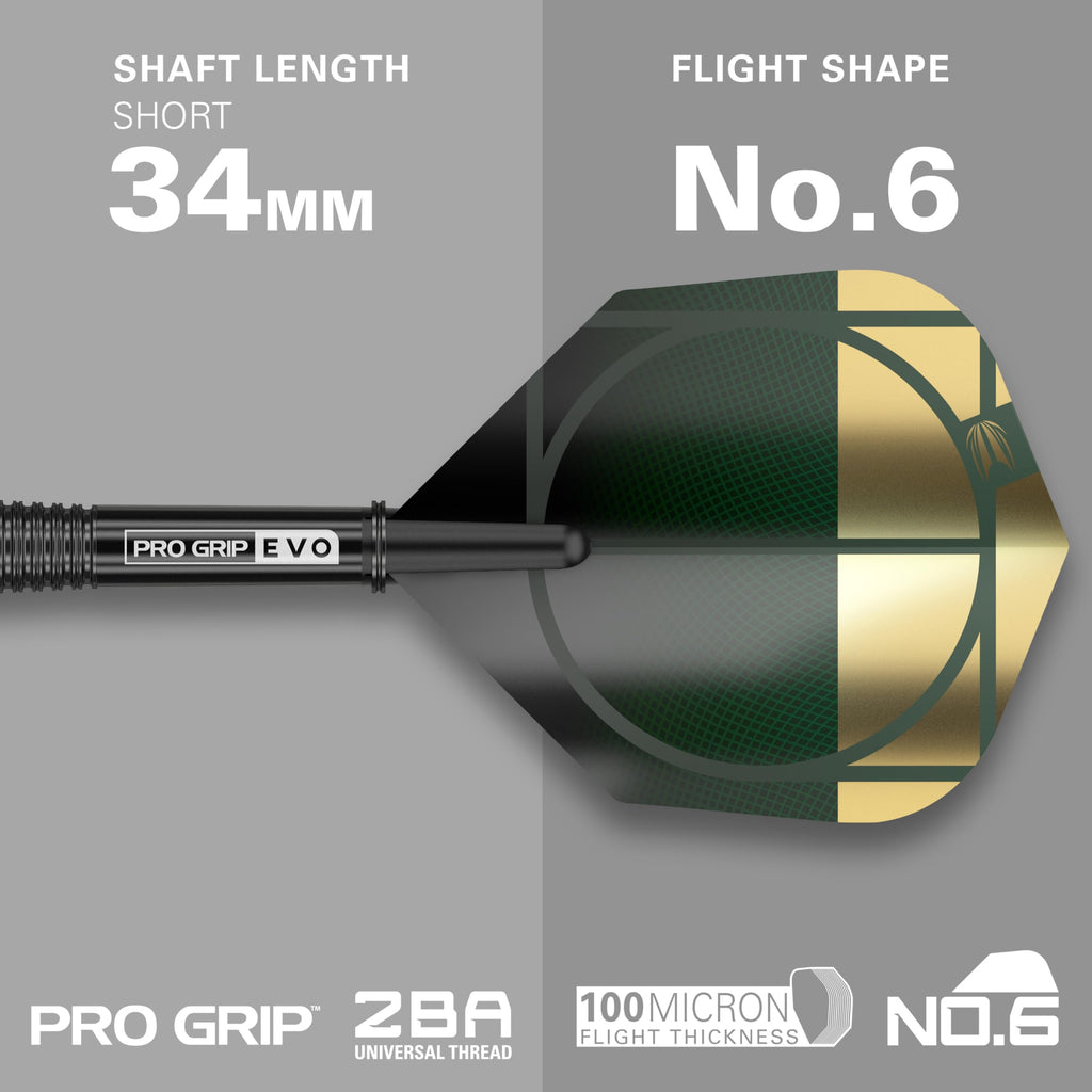 Target Darts Cult Envy 02 | 90% Tungsten 24g Swiss Point Steel Tip Set