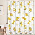 Yellow Duck Shower Curtain with Hook for Bathroom Decorative 71x71inch - image 1