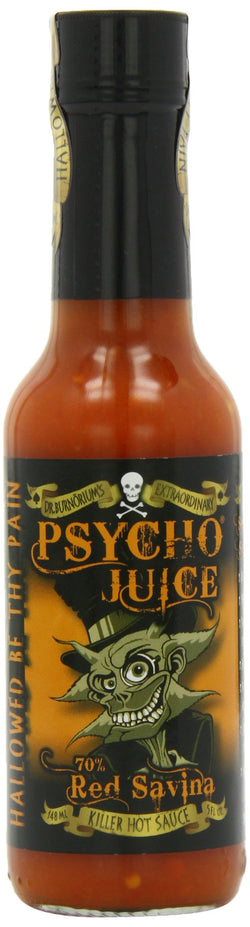 Psycho Juice Red Savina Habanero Hot Sauce - 70% Chilli (Pack of 2)
