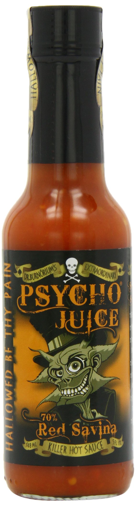 Psycho Juice Red Savina Habanero Hot Sauce - 70% Chilli (Pack of 2)