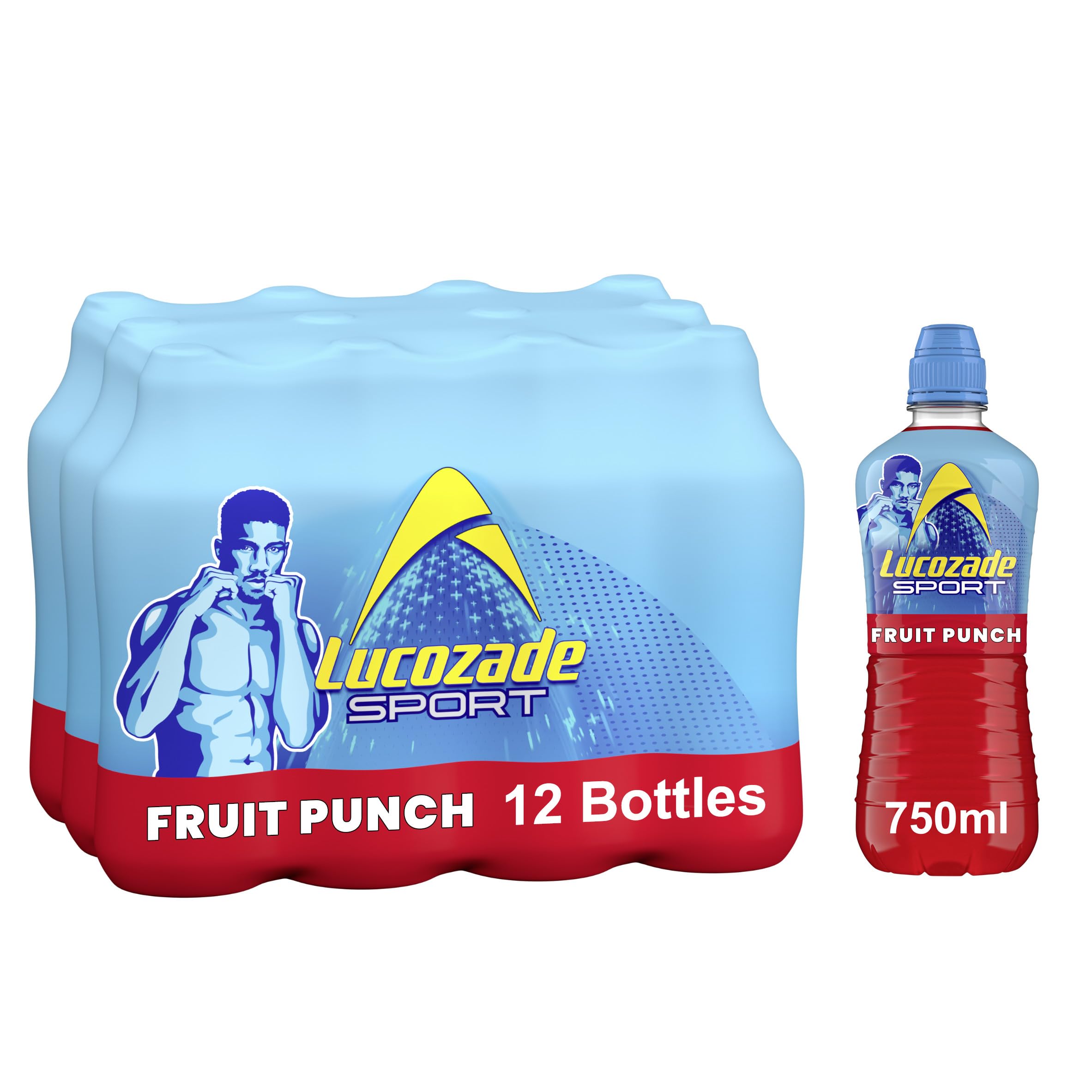 Lucozade Sport Fruit Punch Isotonic Drink with Electrolytes - 12x750ml