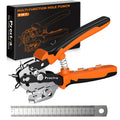 Preciva Heavy Duty Leather Hole Puncher – Revolving Belt Punch Tool