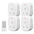 HBN Remote Control Plug Sockets | 4 Pack Wireless Light Switch - 3120W