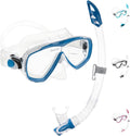 Cressi Estrella Snorkeling Set – Mask and Gamma Snorkel Combo, Blue