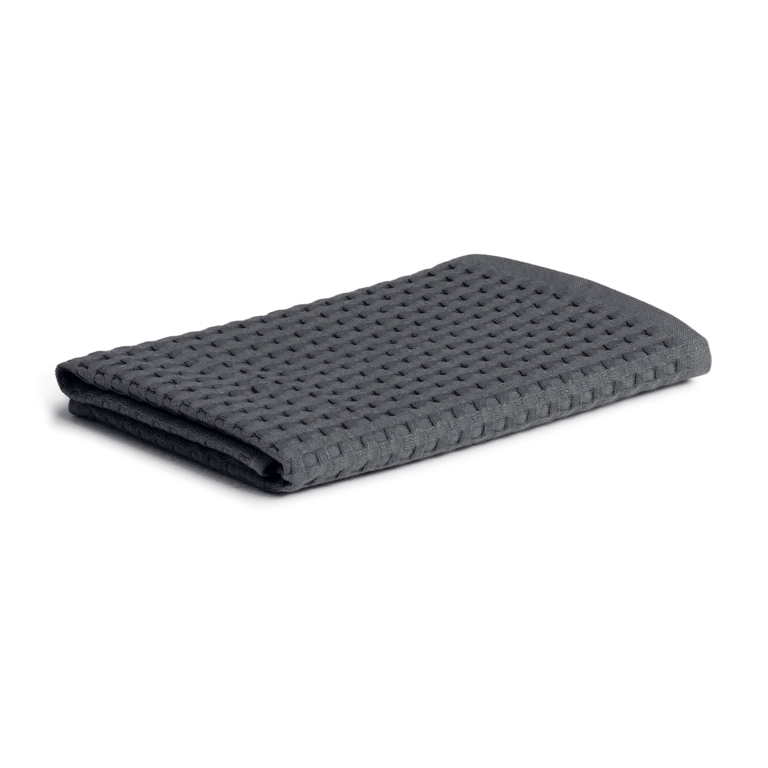 möve Piquée Guest Towel – 100% Cotton, Graphite, 40 x 70 cm