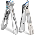 DRMODE Wide Opening Nail Clippers for Thick Nails | Slanted Stainless Steel