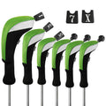 Andux 6-Piece Golf Club Head Covers Set for Driver Woods and Hybrids