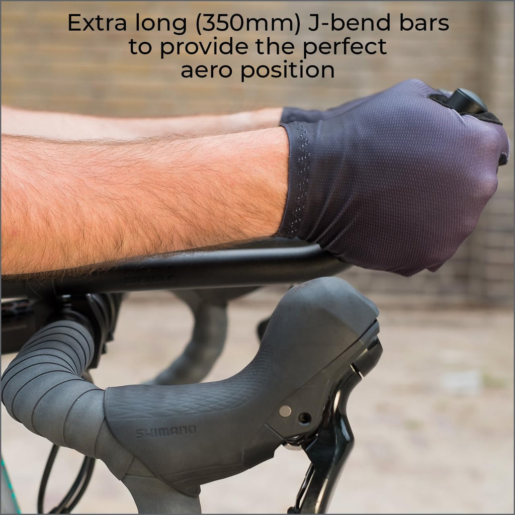 BBB Cycling AeroMax Aluminium J-Bend Aerobars for Road Bikes