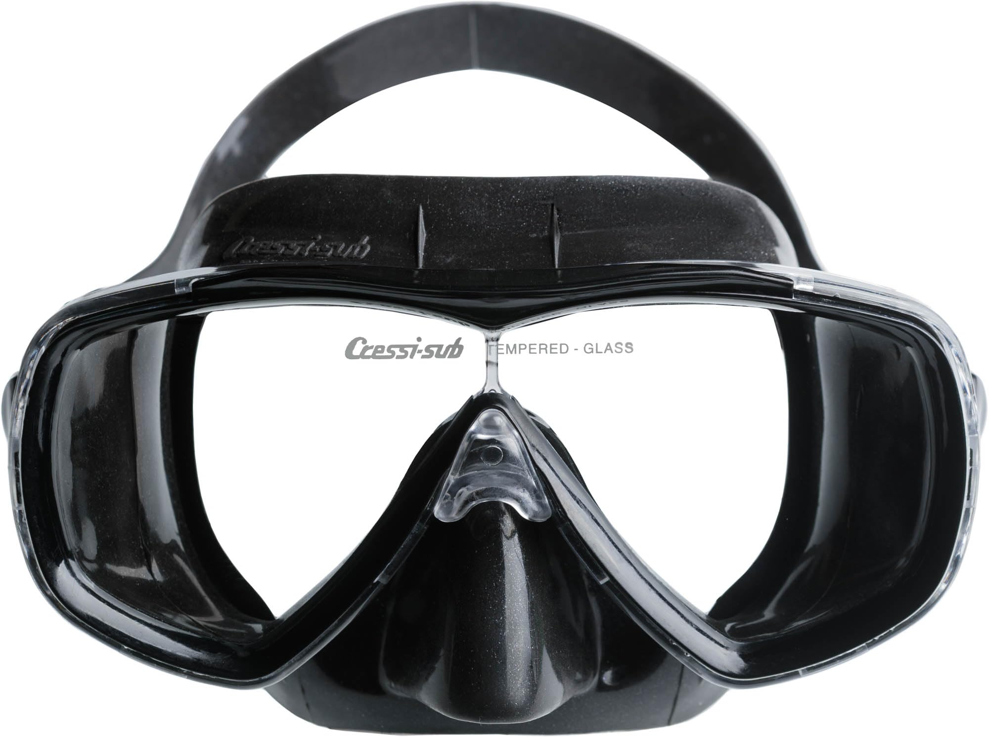 Cressi Estrella & Gamma Snorkeling Set – Mask and Snorkel Combo, Black