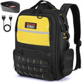AIRAJ Heavy Duty Tool Backpack | 23 Pockets & Full Open Design for Electricians