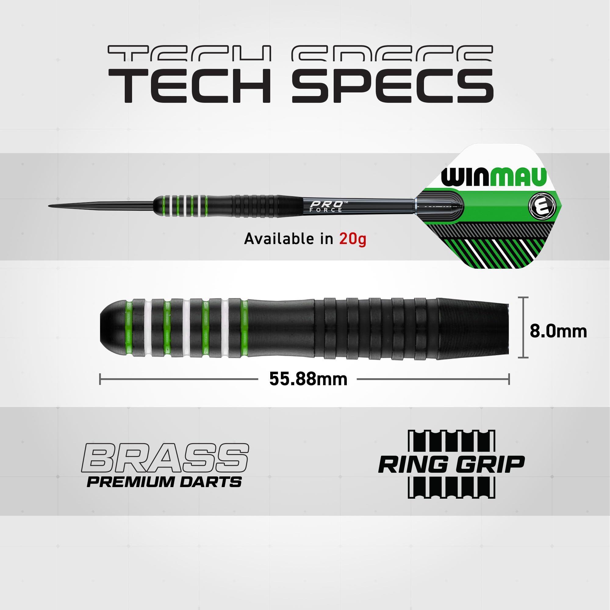 Winmau Masters Pro Bristle Dartboard Set | Professional Steel Tip Darts