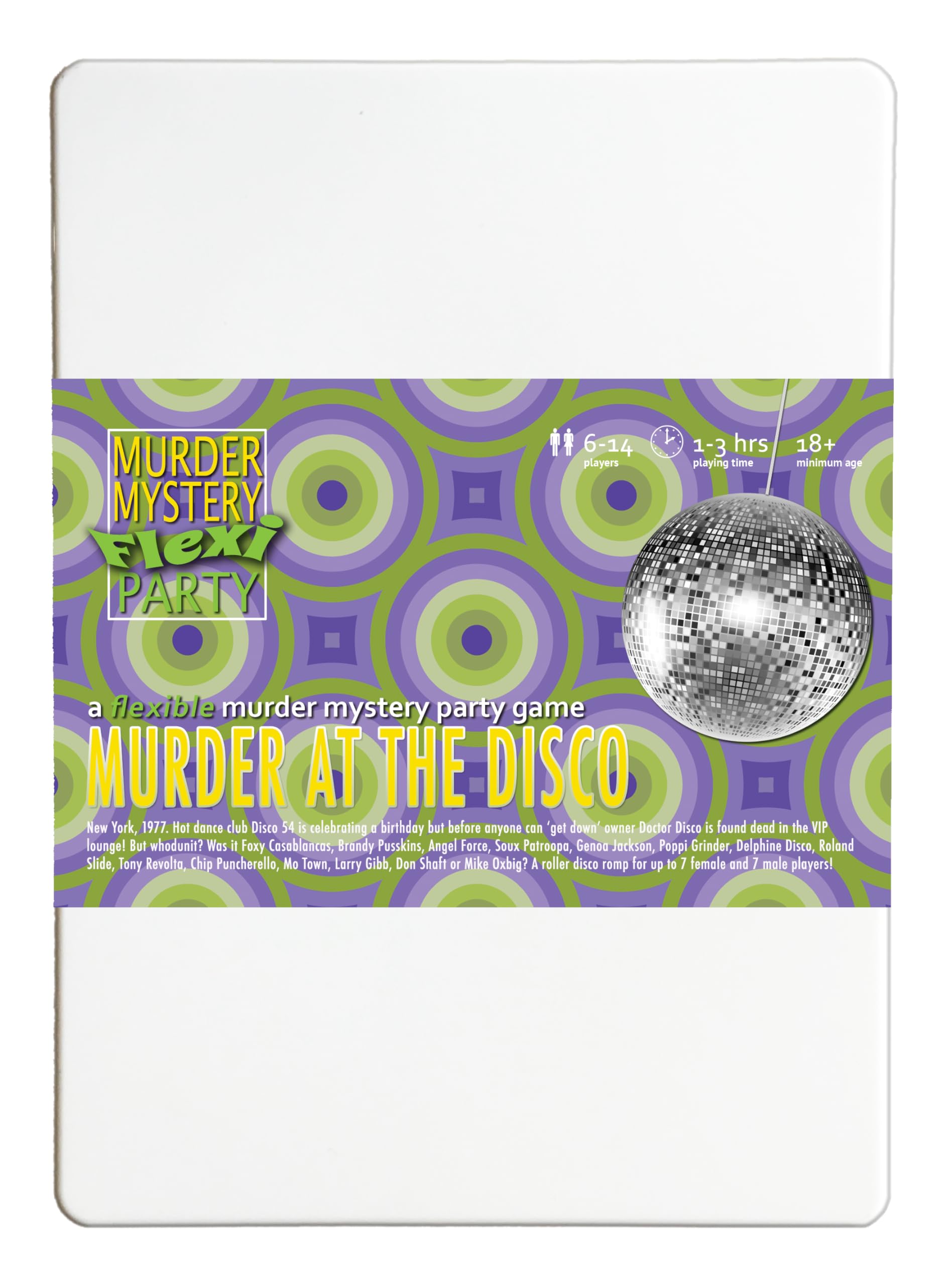 Murder Mystery Party Game | Disco Theme | 6-14 Players