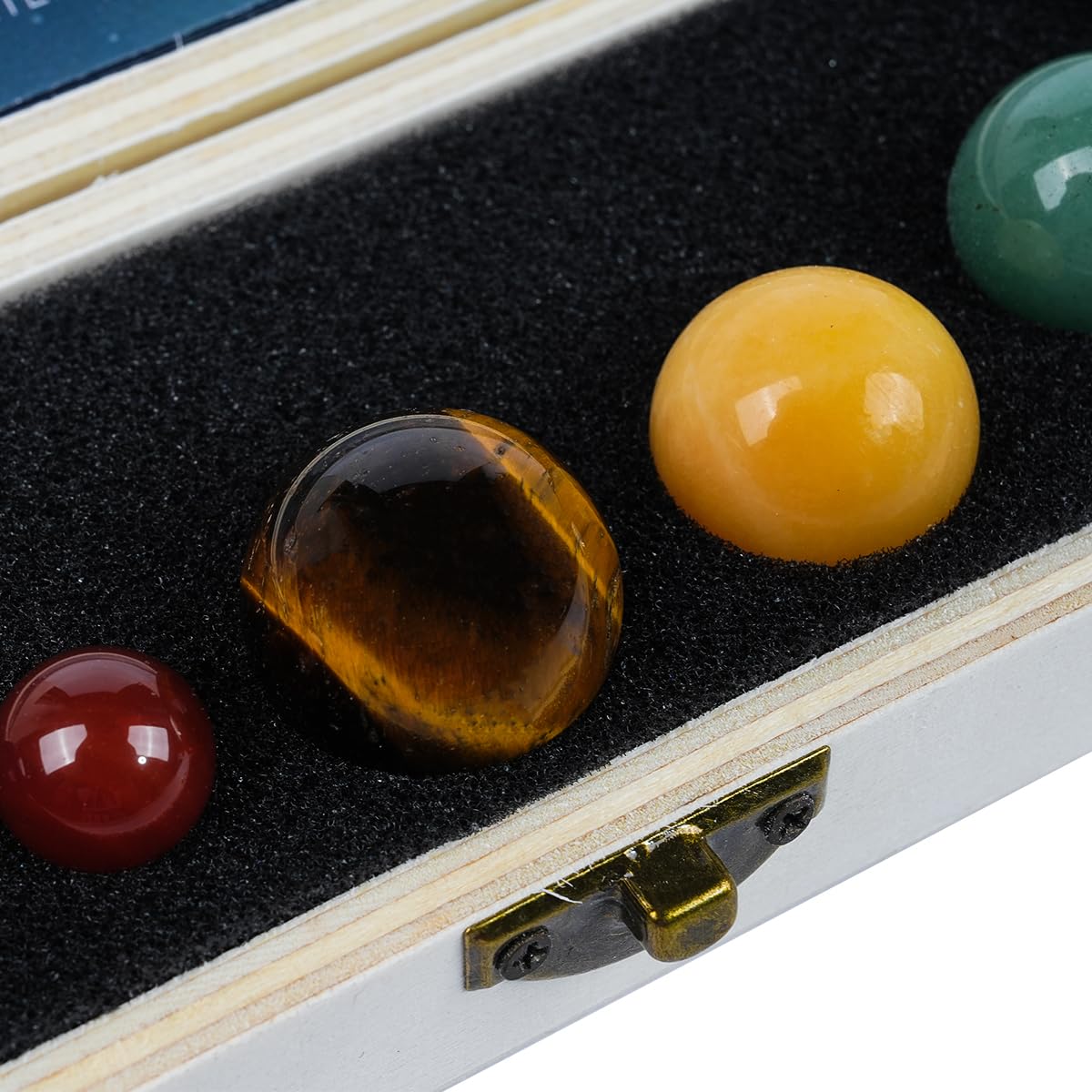 VOANZO 9 Planets Solar Decor Tumbled Crystal Gemstones Ball Set Celestial Desk Decoration & Creative Gift Stunning Crystals for Home or Office - image 4