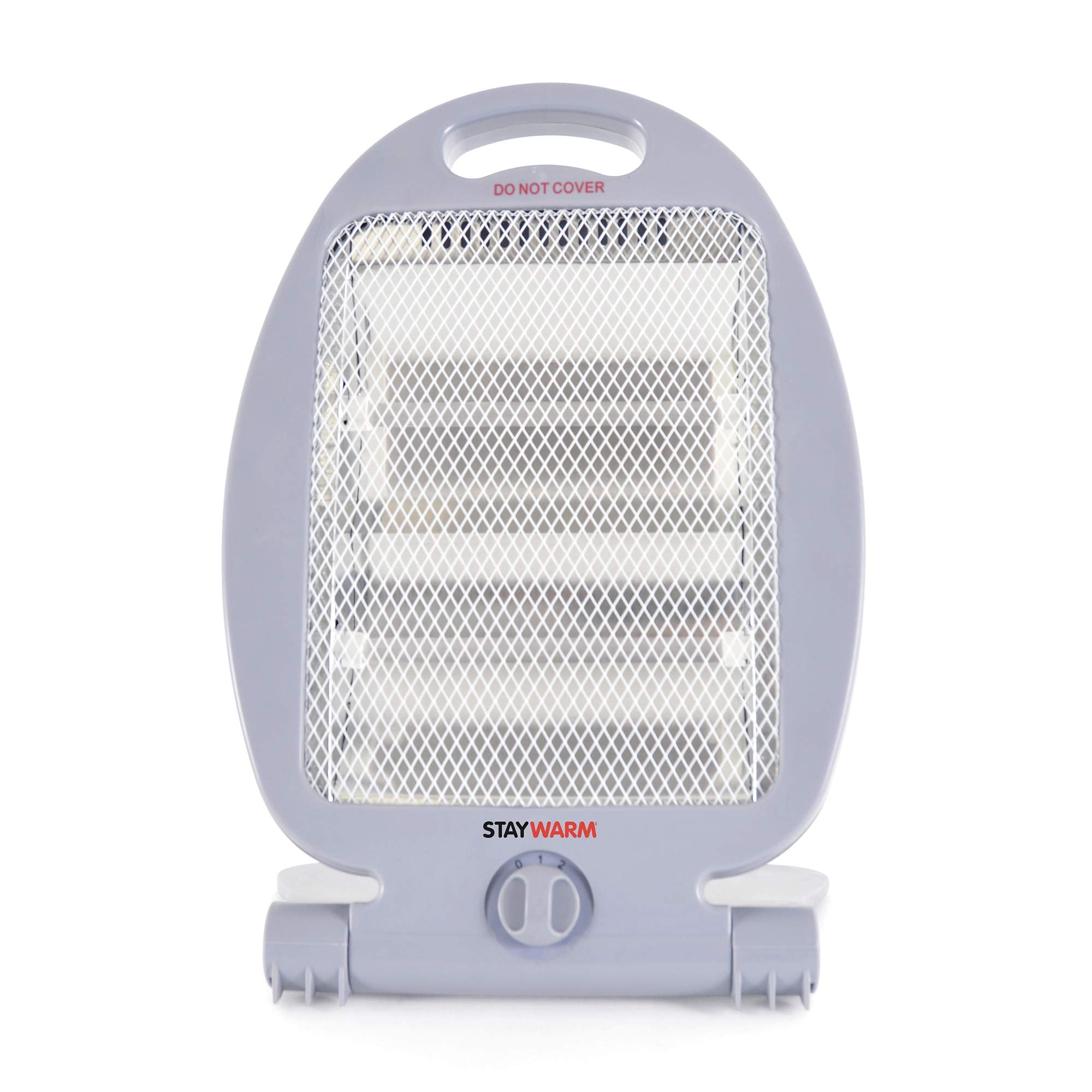 STAYWARM 800W 2 Bar Quartz Heater – Portable Space Heater, Grey