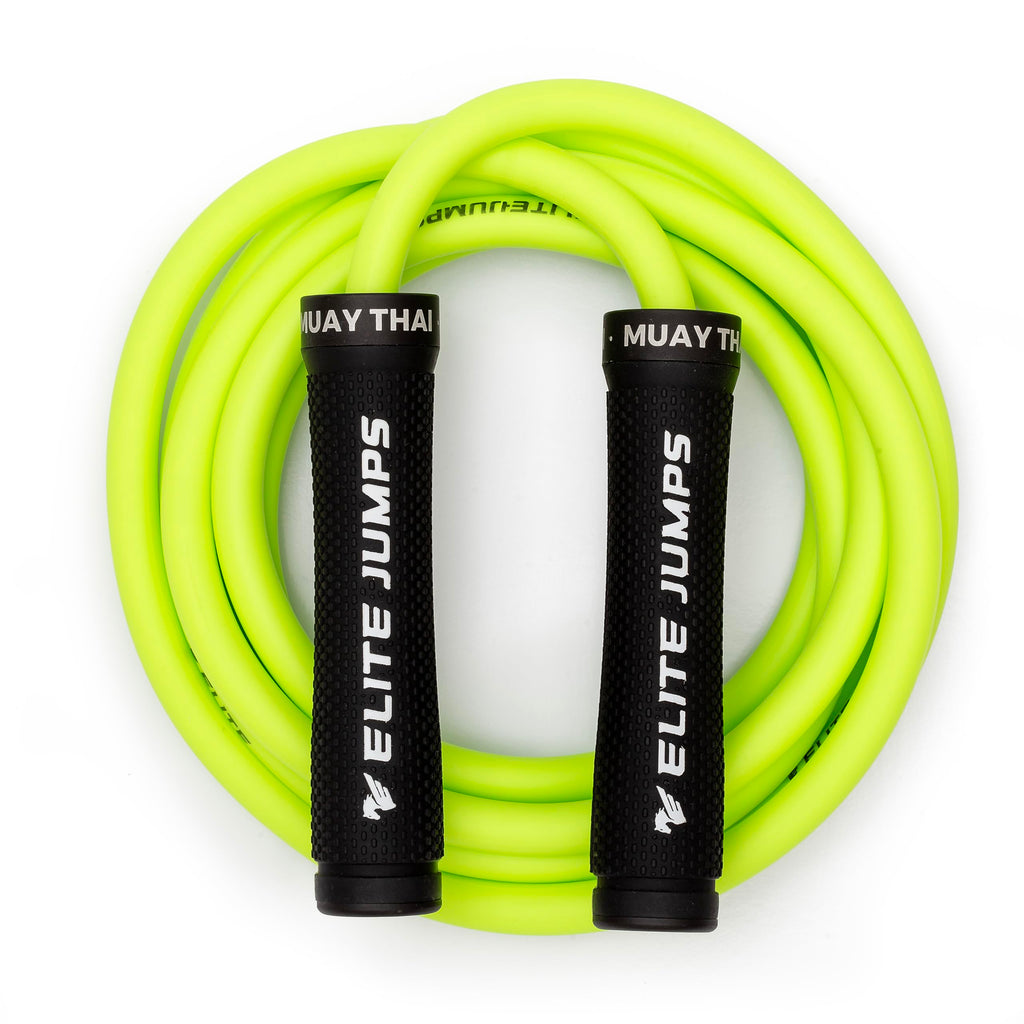 Elite Jumps Muay Thai 3.0 Weighted Jump Rope | Heavy 12mm PVC Cord