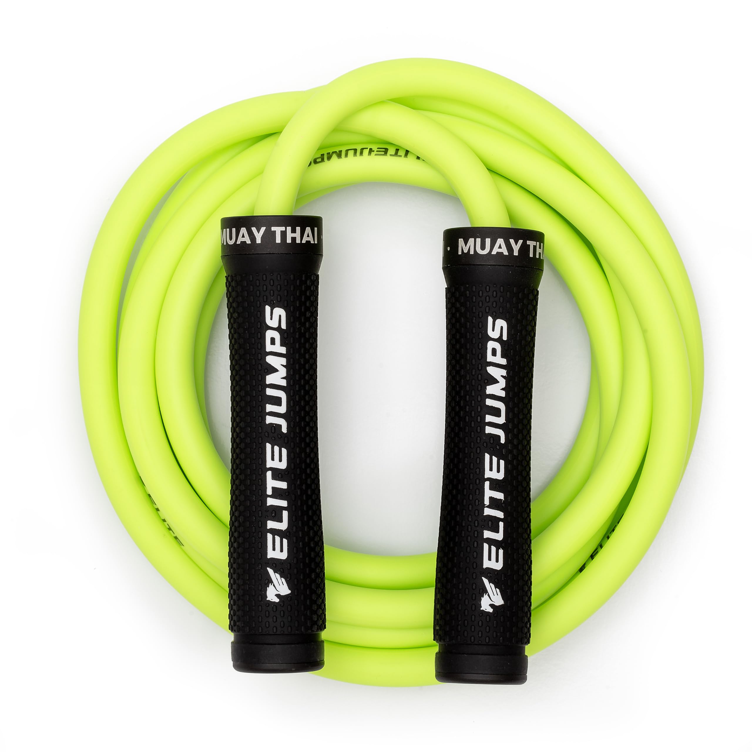 Elite Jumps Muay Thai 3.0 Weighted Jump Rope | Heavy 12mm PVC Cord