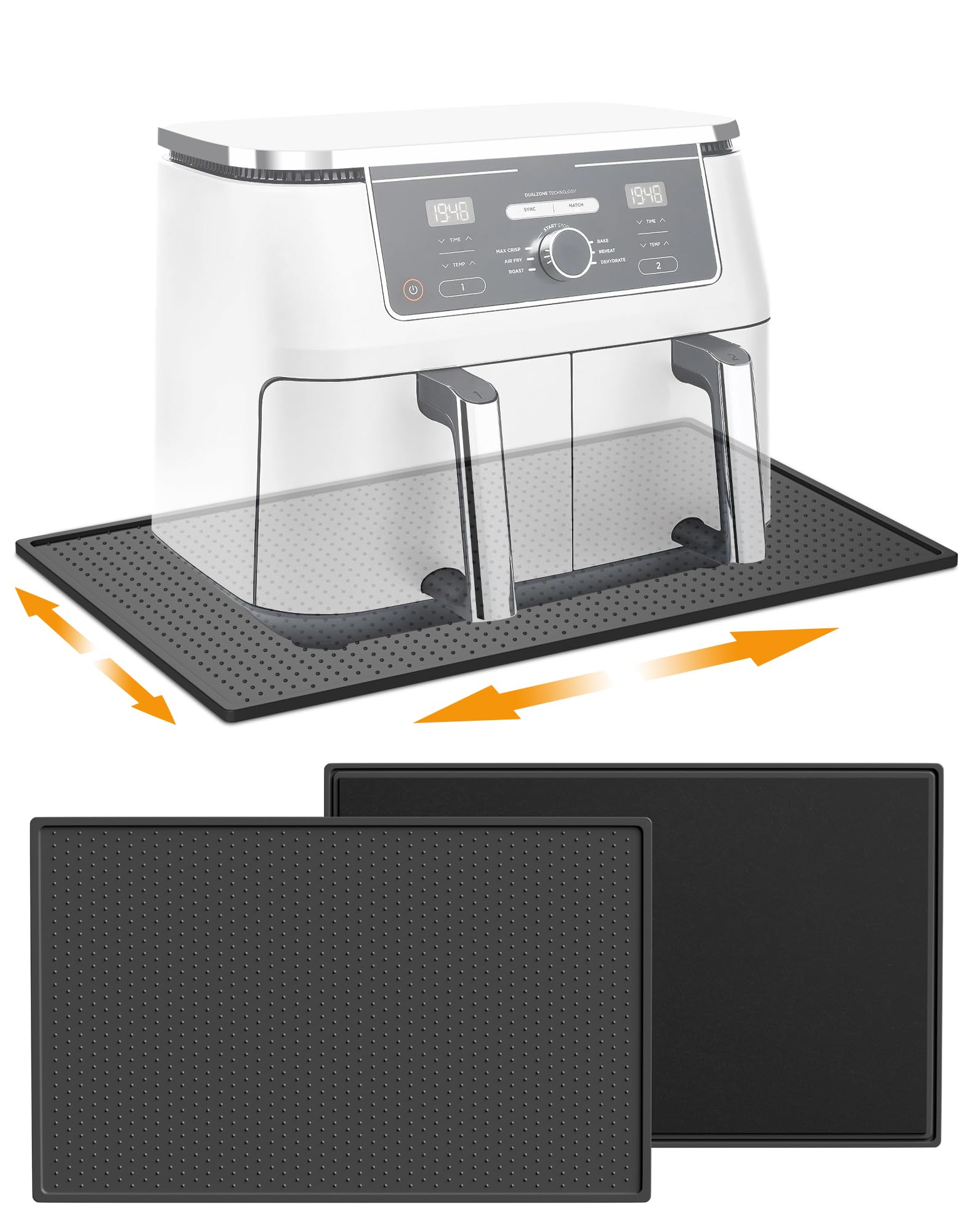 Jolof Store Silicone Heat Resistant Mat & Appliance Slider, 48x30cm