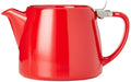 Forlife Stump Ceramic Teapot with Infuser - Red, 530 mL |