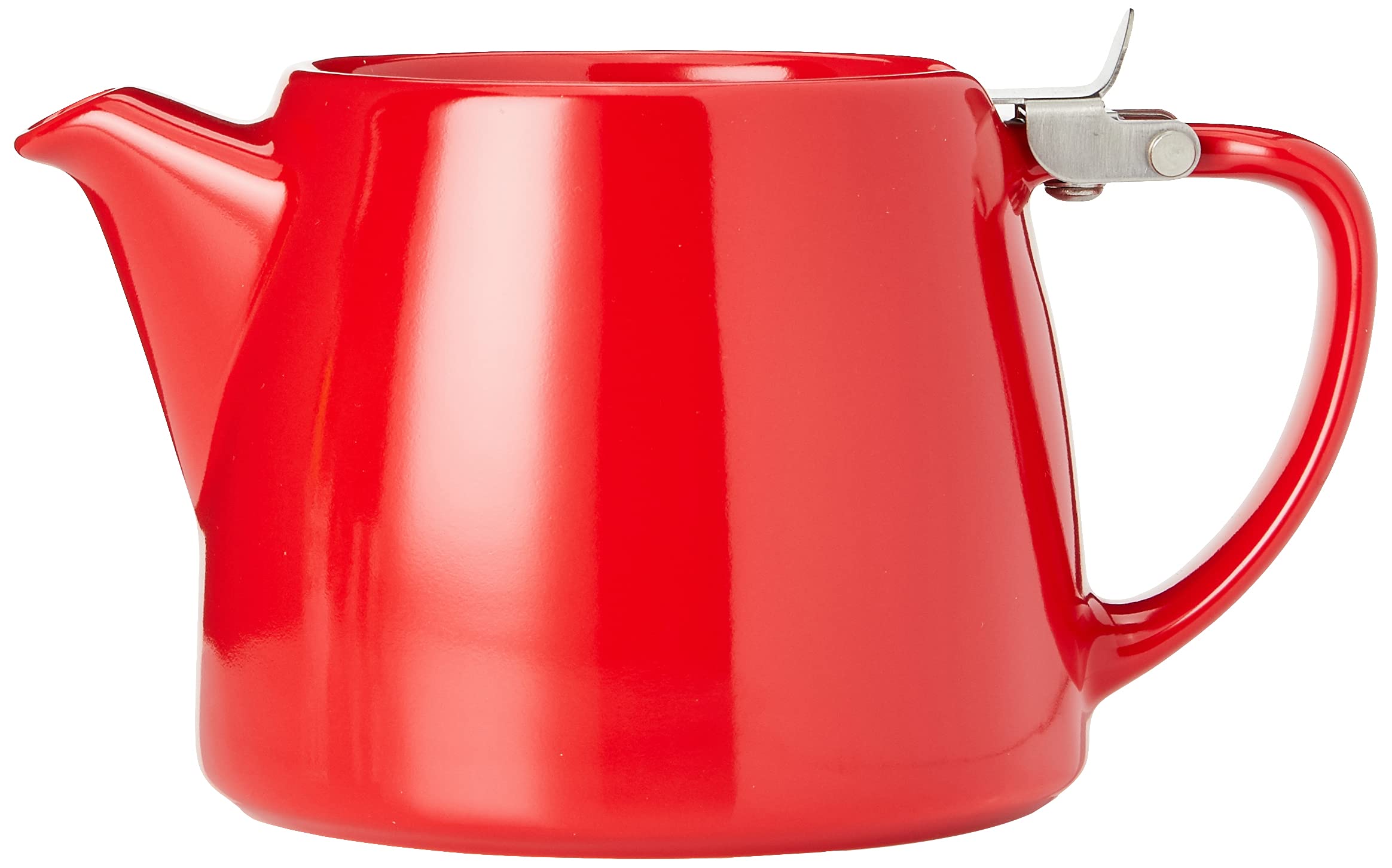 Forlife Stump Ceramic Teapot with Infuser - Red, 530 mL |