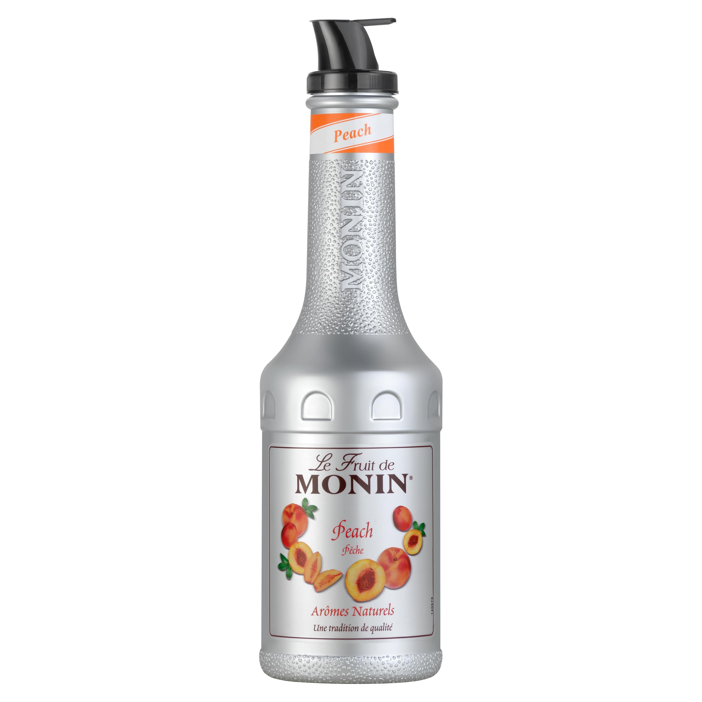 Monin Peach Fruit Mix Puree 1L – Natural Mixer for Cocktails & Smoothies