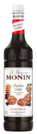 Monin Premium Chocolate Cookie Syrup | Gourmet Coffee Flavoring - 1L