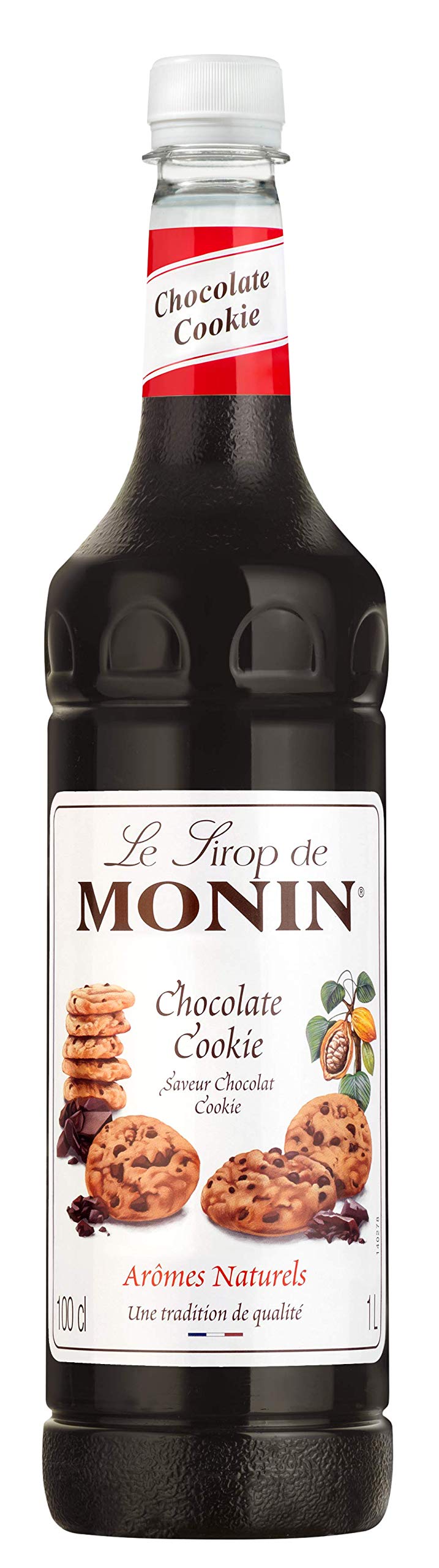 Monin Premium Chocolate Cookie Syrup | Gourmet Coffee Flavoring - 1L