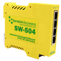 Brainboxes Industrial 4 Port Ethernet Switch – Galvanically Isolated