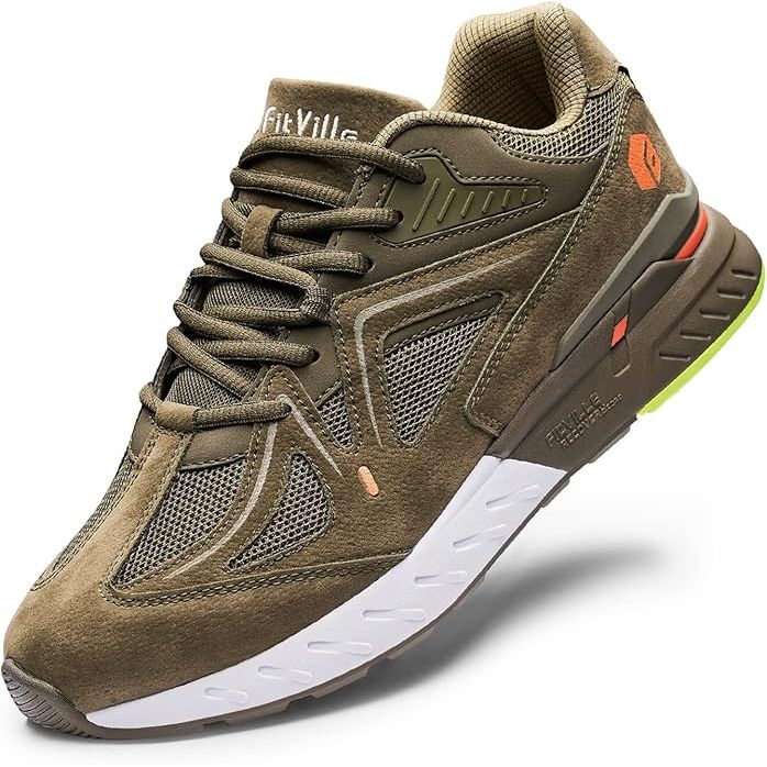 FitVille Mens Extra Wide Fit Trainers | Orthopedic Running Shoes