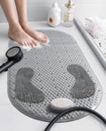 Non-Slip Shower Mat with Foot Scrubber and Pumice Stone – TPE
