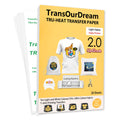 TransOurDream Inkjet Heat Transfer Paper for Light Fabric - 20 A4 Sheets